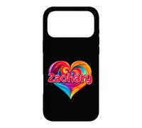 T-Shirt coloré avec Inscription « I Heart Love Zachary » Coque pour iPhone 17 Pro Max