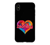 T-Shirt coloré avec Inscription « I Heart Love Zachary » Coque pour iPhone XS Max