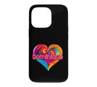 T-Shirt coloré avec prénom I Heart Love Dominique Coque pour iPhone 13 Pro