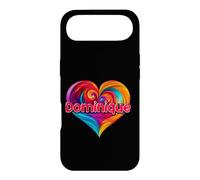 T-Shirt coloré avec prénom I Heart Love Dominique Coque pour iPhone Air