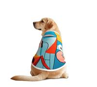 T-shirt coloré labyrinthe pour chiens de grande et moyenne taille - T-shirt en maille respirante, parfait pour un usage quotidien et des occasions spéciales