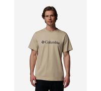 T-shirt Columbia CSC Basic Logo manches courtes beige marron - XXL