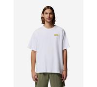 Columbia - T-shirt en coton avec protection UV - CSC Heavyweight Iconic Tee White Repeated Peaks pour Homme en Coton - Taille M - Blanc Blanc M