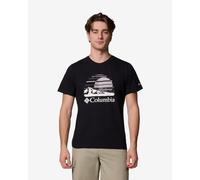 T-shirt Columbia Path Lake Graphic II manches courtes noir gris blanc - S