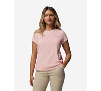 T-shirt Columbia Zero Rules Light à manches courtes rose pastel clair pour femme - M