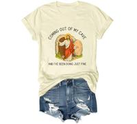 T-shirt « Coming Out of My Cave and I've Been Doing Just Fine », T-shirt Jésus pour femmes et hommes, Jaune crémeux., XL