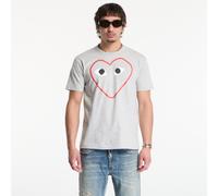 T-shirt Comme des Garçons PLAY T-Shirt Logo Print Knit UNISEX Top Gray S