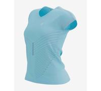 T-shirt Compressport Performance manche courte bleu clair femme - XS