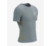 T-shirt Compressport Performance manche courte gris métal orange - XL