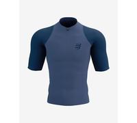 T-shirt Compressport Trail Racing Postural manches courtes bleu indigo - M