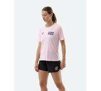 T-shirt Compressport Training UTMB 2025 manches courtes rose femme - S