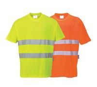 T-Shirt Confort En Coton Respirant Hi-Vis 40+UPF En Tissu Évacuation D'Humidité