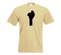T-Shirt Contour Benin Pour Hommes Funshirt Imprimé Design