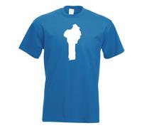 T-Shirt Contour Benin Pour Hommes Funshirt Imprimé Design