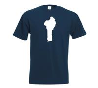 T-Shirt Contour Benin Pour Hommes Funshirt Imprimé Design