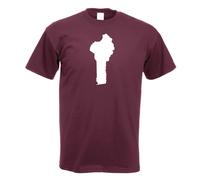 T-Shirt Contour Benin Pour Hommes Funshirt Imprimé Design