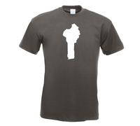T-Shirt Contour Benin Pour Hommes Funshirt Imprimé Design