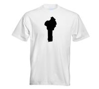 T-Shirt Contour Benin Pour Hommes Funshirt Imprimé Design