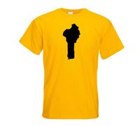 T-Shirt Contour Benin Pour Hommes Funshirt Imprimé Design
