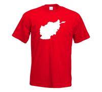 T-Shirt Contour D'Afghanistan Pour Hommes Funshirt Imprimé Design