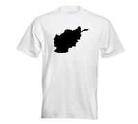 T-Shirt Contour D'Afghanistan Pour Hommes Funshirt Imprimé Design