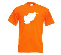 T-Shirt Contour D'Afghanistan Pour Hommes Funshirt Imprimé Design
