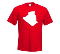 T-Shirt Contour D'Algérie Pour Hommes Funshirt Imprimé Design