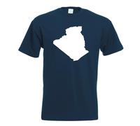 T-Shirt Contour D'Algérie Pour Hommes Funshirt Imprimé Design