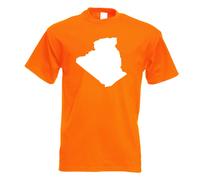 T-Shirt Contour D'Algérie Pour Hommes Funshirt Imprimé Design
