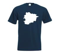 T-Shirt Contour D'Andorre Pour Hommes Funshirt Imprimé Design