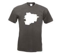 T-Shirt Contour D'Andorre Pour Hommes Funshirt Imprimé Design