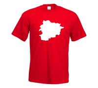 T-Shirt Contour D'Andorre Pour Hommes Funshirt Imprimé Design