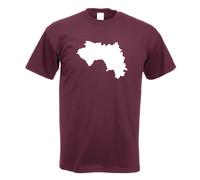 T-Shirt Contour De Guinée Pour Hommes Funshirt Imprimé Design