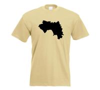 T-Shirt Contour De Guinée Pour Hommes Funshirt Imprimé Design
