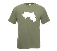 T-Shirt Contour De Guinée Pour Hommes Funshirt Imprimé Design