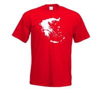 T-Shirt Contour De La Grèce Pour Hommes Funshirt Imprimé Design