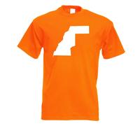 T-Shirt Contour De La Mauritanie Pour Hommes Funshirt Imprimé Design