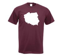 T-Shirt Contour De La Pologne Pour Hommes Funshirt Imprimé Design