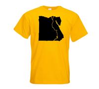 T-Shirt Contour D'Égypte Pour Hommes Funshirt Imprimé Design