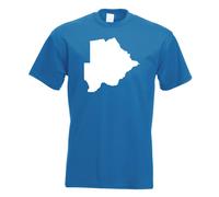 T-Shirt Contour Du Botswana Pour Hommes Funshirt Imprimé Design