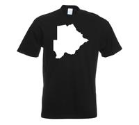 T-Shirt Contour Du Botswana Pour Hommes Funshirt Imprimé Design