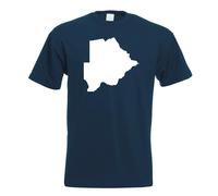 T-Shirt Contour Du Botswana Pour Hommes Funshirt Imprimé Design