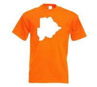 T-Shirt Contour Du Botswana Pour Hommes Funshirt Imprimé Design