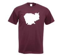 T-Shirt Contour Du Cambodge Pour Hommes Funshirt Imprimé Design