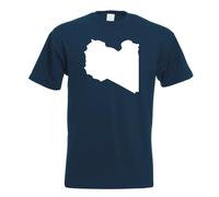 T-Shirt Contour Du Libye Pour Hommes Funshirt Imprimé Design