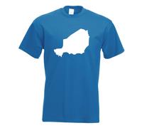 T-Shirt Contour Du Niger Pour Hommes Funshirt Imprimé Design