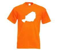 T-Shirt Contour Du Niger Pour Hommes Funshirt Imprimé Design