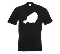 T-Shirt Contour Du Niger Pour Hommes Funshirt Imprimé Design