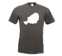 T-Shirt Contour Du Niger Pour Hommes Funshirt Imprimé Design