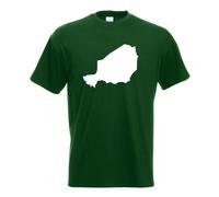 T-Shirt Contour Du Niger Pour Hommes Funshirt Imprimé Design